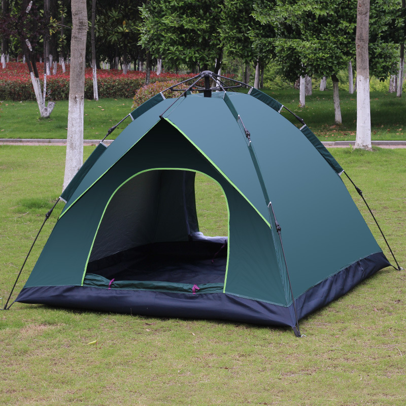 Tianshan Camel 3-4 person fully automatic quick-opening false double-layer tent, camping tent, sun protection tent manufacturer wholesale details Picture