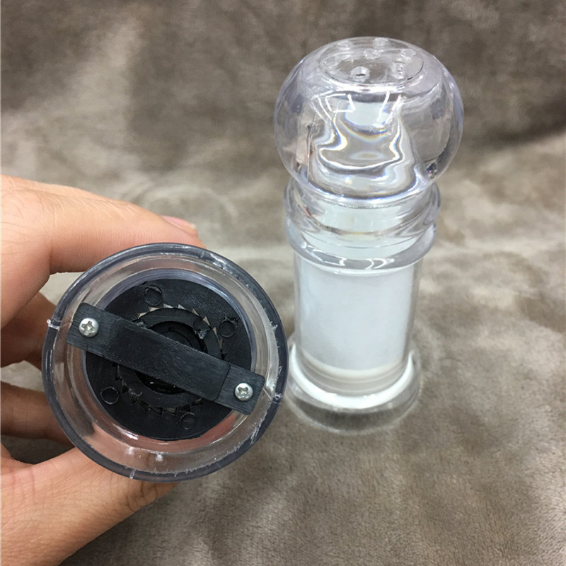 Peppercorns Grinder Peppercorns Powder Bottle Manual Grinding Household Seasoning Bottle Jar Peppercorns Grinding Two Sets Specification drawing