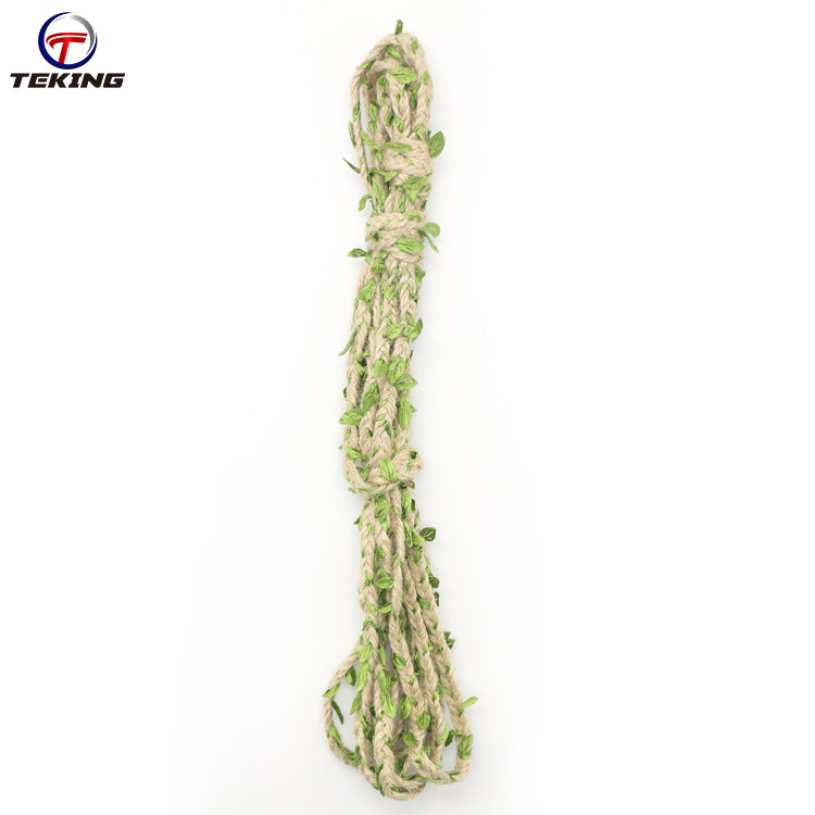 Manufacturers Direct Jute And Leaves Braid Color Fashion Twine Decorative Clothing Creative Diy Woven Twine Item Picture