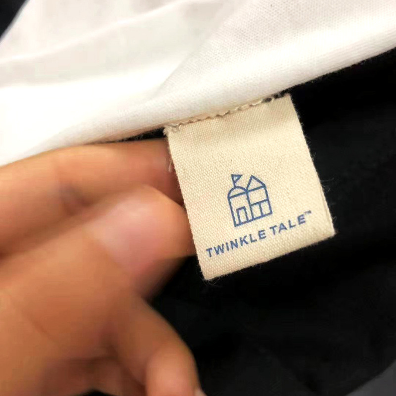 童装全棉水洗标丝印领标定 做 100%纯棉带超柔软尺码标不掉色印唛详情16