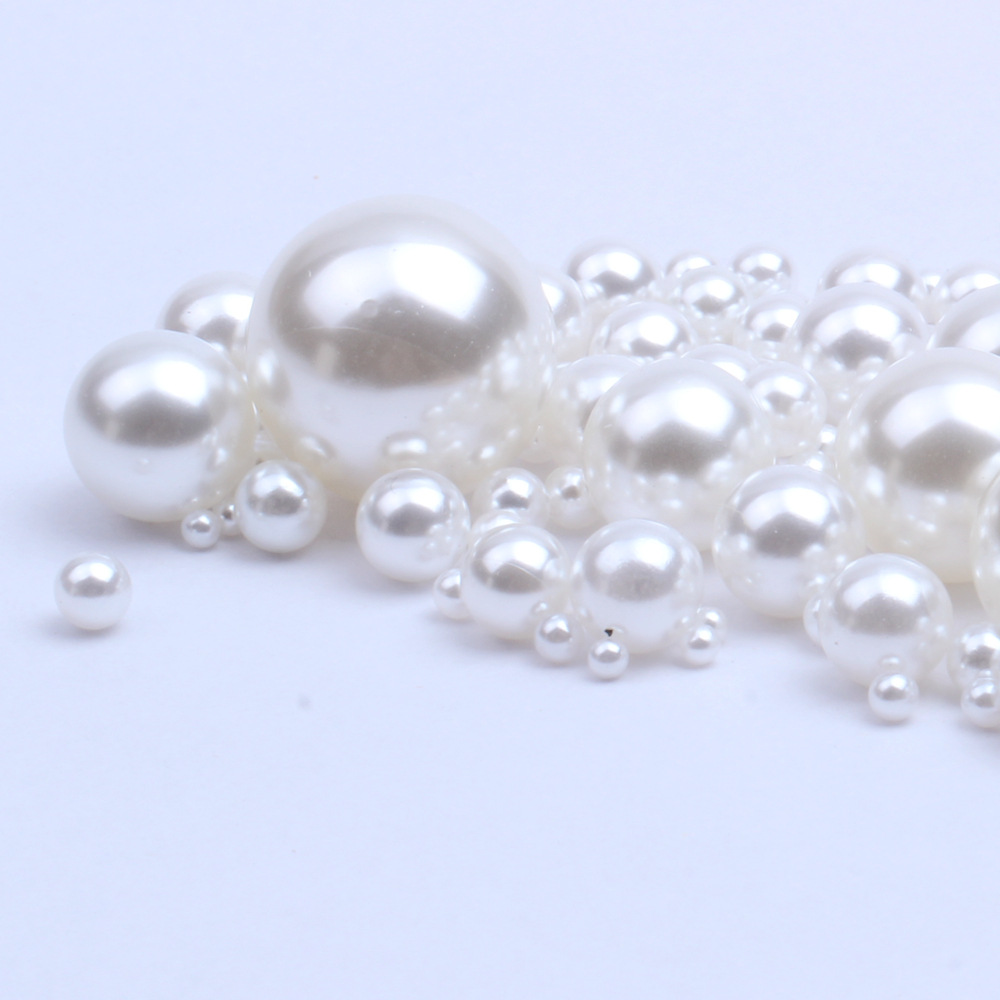 Small Pack 1.5-18Mm Simulated High Light Non-Porous Pearl Abs Loose Bead Accessories Decorated Round Wedding Pearl Diy Beads Specification drawing