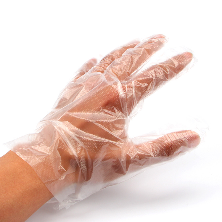 Disposable gloves, thickened plastic pe film, catering, beauty, household, food, kitchen hygiene, transparent wholesale with free shipping details Picture