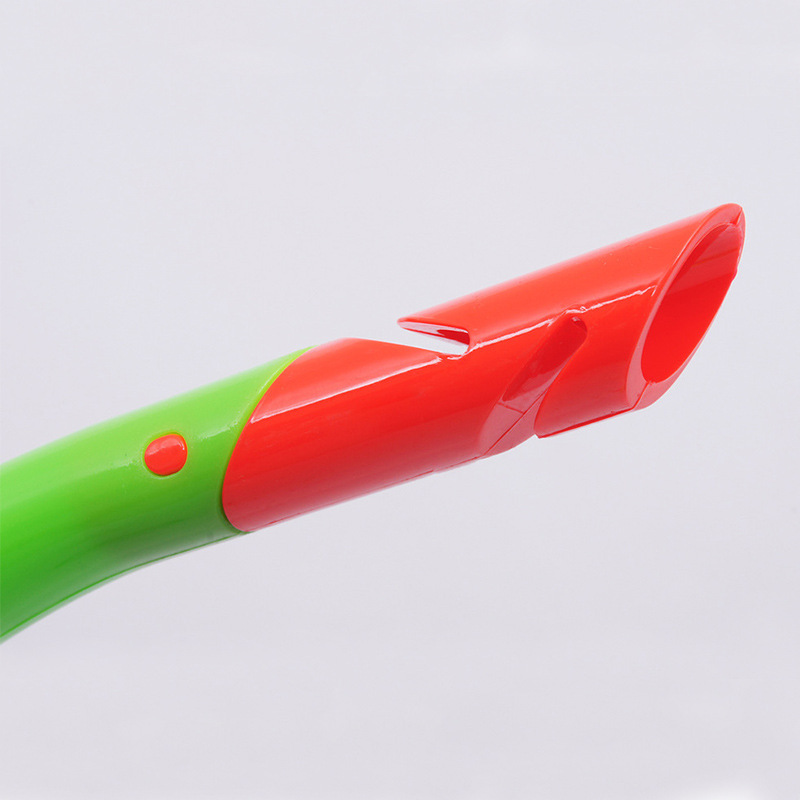 Diving Equipment Snorkeling Maldives Export Type Rubber Semi-Dry Breathing Tube Three-Color Spot One Generation details Picture