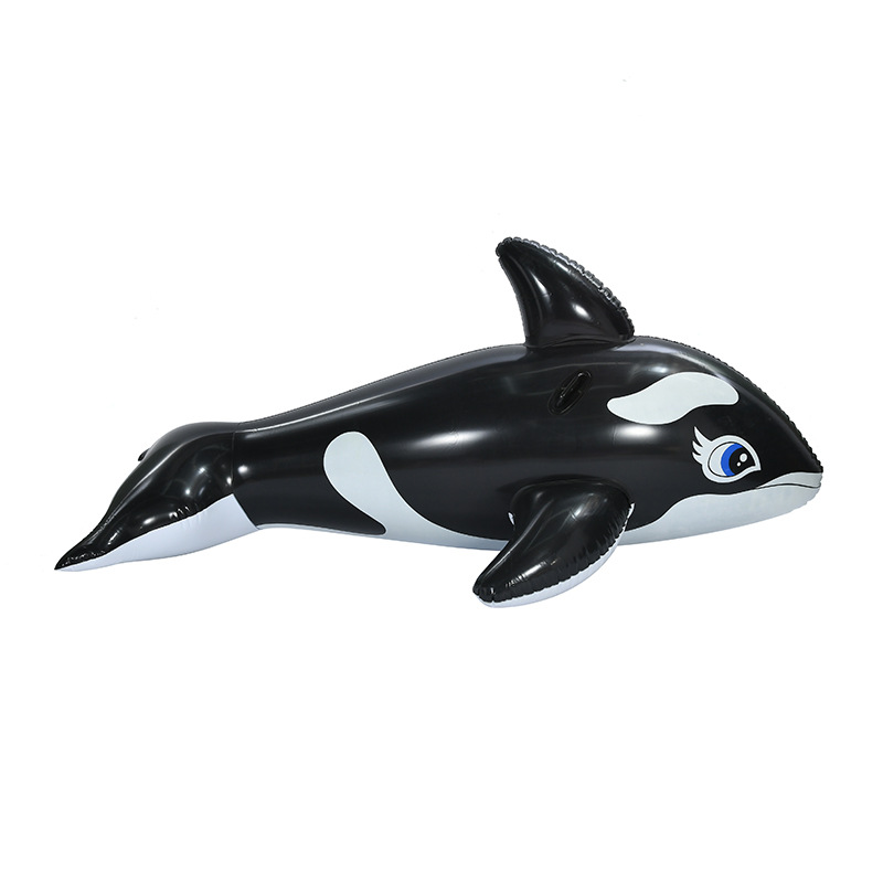 新款游泳动物座骑大鲸鱼水上充气坐骑玩具成人儿童游泳坐圈批发图