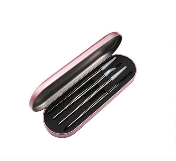 Wholesale new type of eyelash extension false eyelash tweezers storage box, tinplate material eyelash extension tweezers tool box shanilak Specification image