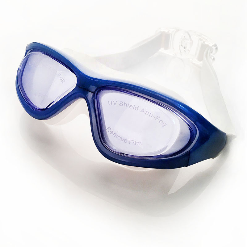 Aliexpress Eaby9110 Swimming Surf Mirror Anti-Fog Large Frame No Eye Plating Hd Adult Men's And Women's Glasses Specification drawing