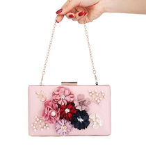 New cross-border banquet bag handmade flower banquet bag party lady bag evening bag lady bag