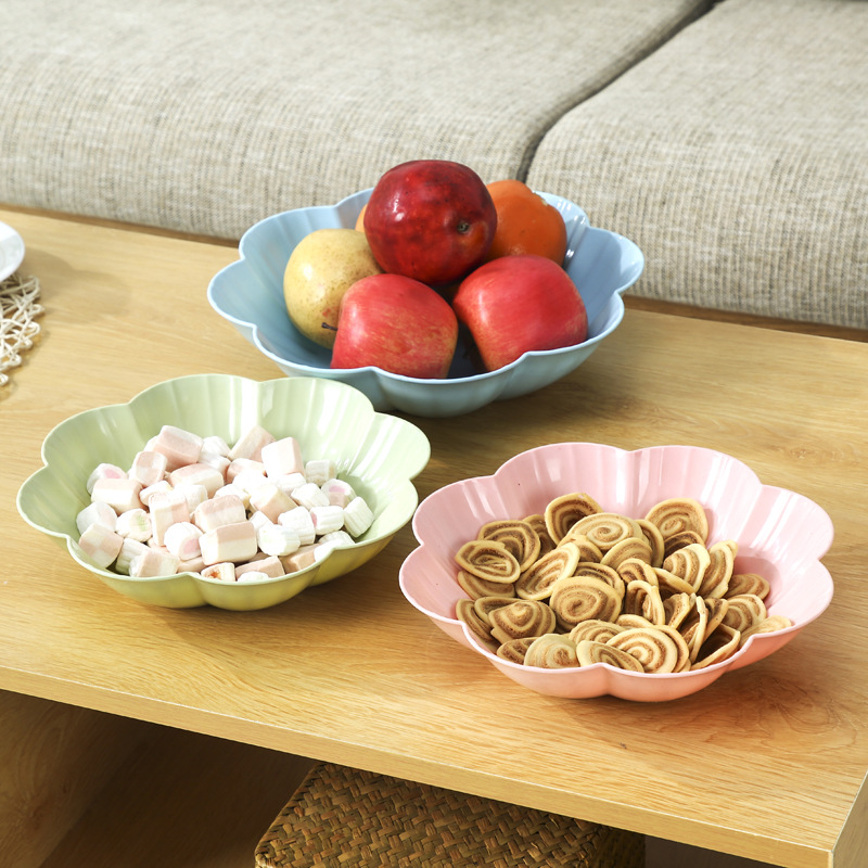 Plum Blossom Type Dry Fruit Plate Kitchen Fruit Plate Ktv Snack Fruit Plate Festive Fruit Plate Living Room Melon Seed Plate Can Print Logo Application Scenario