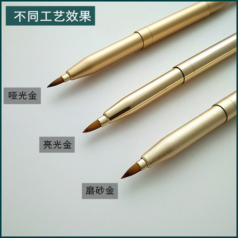 The extendable lip brush, double-head cover concealer makeup brush, lipstick brush, lip brush from Cangzhou factory, is a compact and portable makeup tool Item Picture