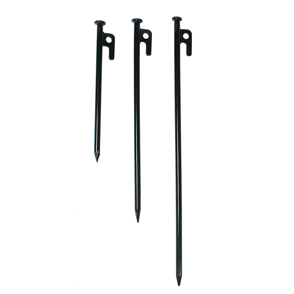 For outdoor camping, use extended and thickened steel ground nails for tents, canopies, sand and snow, and large ground nails of 20cm Item Picture