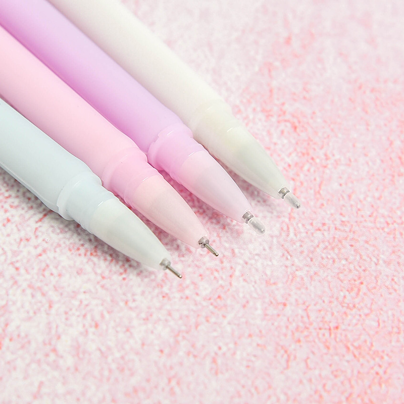 Zhongfan ZF2060 All-silicone heart-shaped pen, colorful learning and creative stationery wholesale Cartoon soft rubber signature pen Item Picture