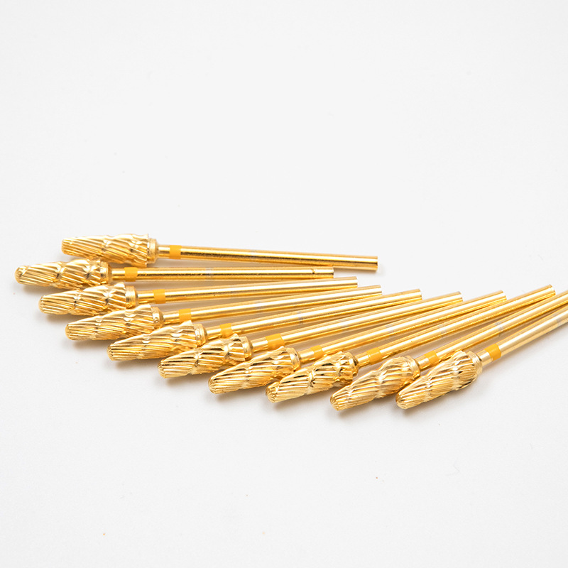 Wholesale manufacturer of nail art tools, twist high-speed steel nail art diamond grinding head sets, supplying nail art grinding heads for export, tungsten steel nail art grinding heads, nail art grinding heads details Picture