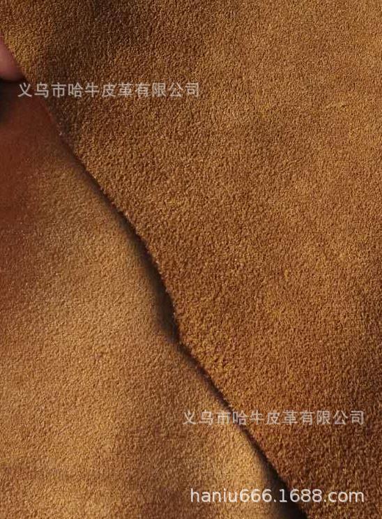 Yiwu Hainiu leather cow suede brown cow two layer suede black and other colors available full figure