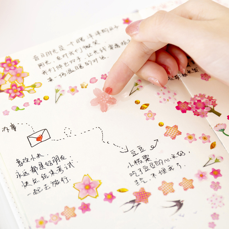 Xuxu Original Japanese and Korean crystal resin stickers, gilded three-dimensional decorative planner, mobile phone stickers, planner material stickers Specification image