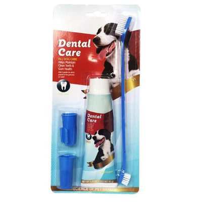 宠物牙刷牙膏套装 狗狗清洁牙齿 狗牙刷 防止猫狗口臭