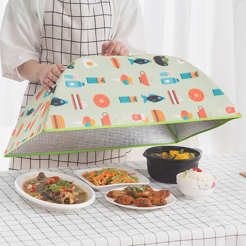 家用保温菜罩/可折叠餐桌罩/冬季方形食物产品图