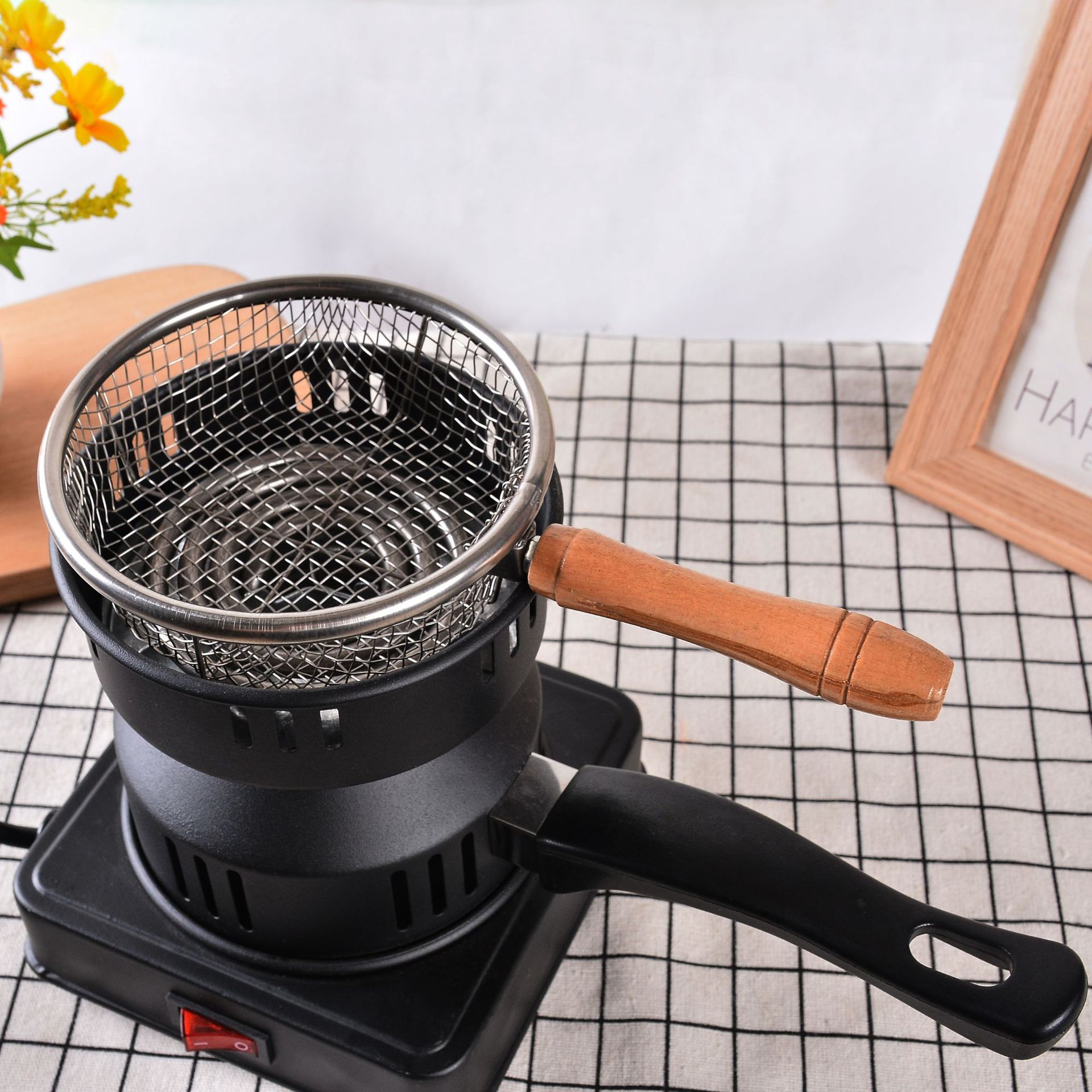 厂家直供水烟/椰碳方块碳烧/水烟炭炉便携产品图