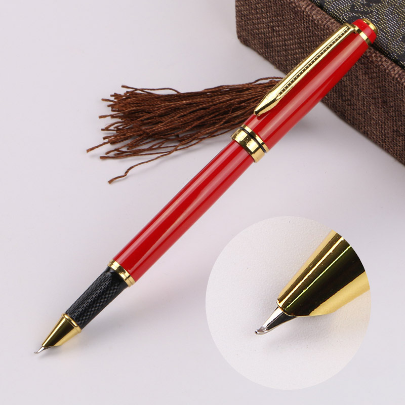 Yongsheng Pen 1166 metal pen, calligraphy and art pen, curved tip, straight tip, business gift pen, supports LOGO creation Application Scenario