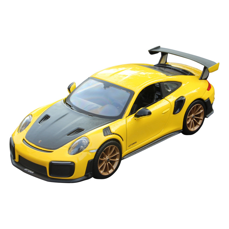 Masito Meritor 1/24 Porsche 911GT2RS car model simulation alloy sports car metal toy collectible ornament Item Picture