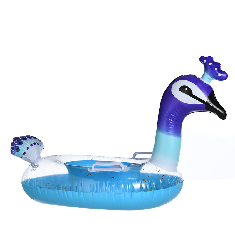 创意新款儿童救生圈 水上充气游泳圈玩具 动物火焰鸟充气泳圈批发详情图2