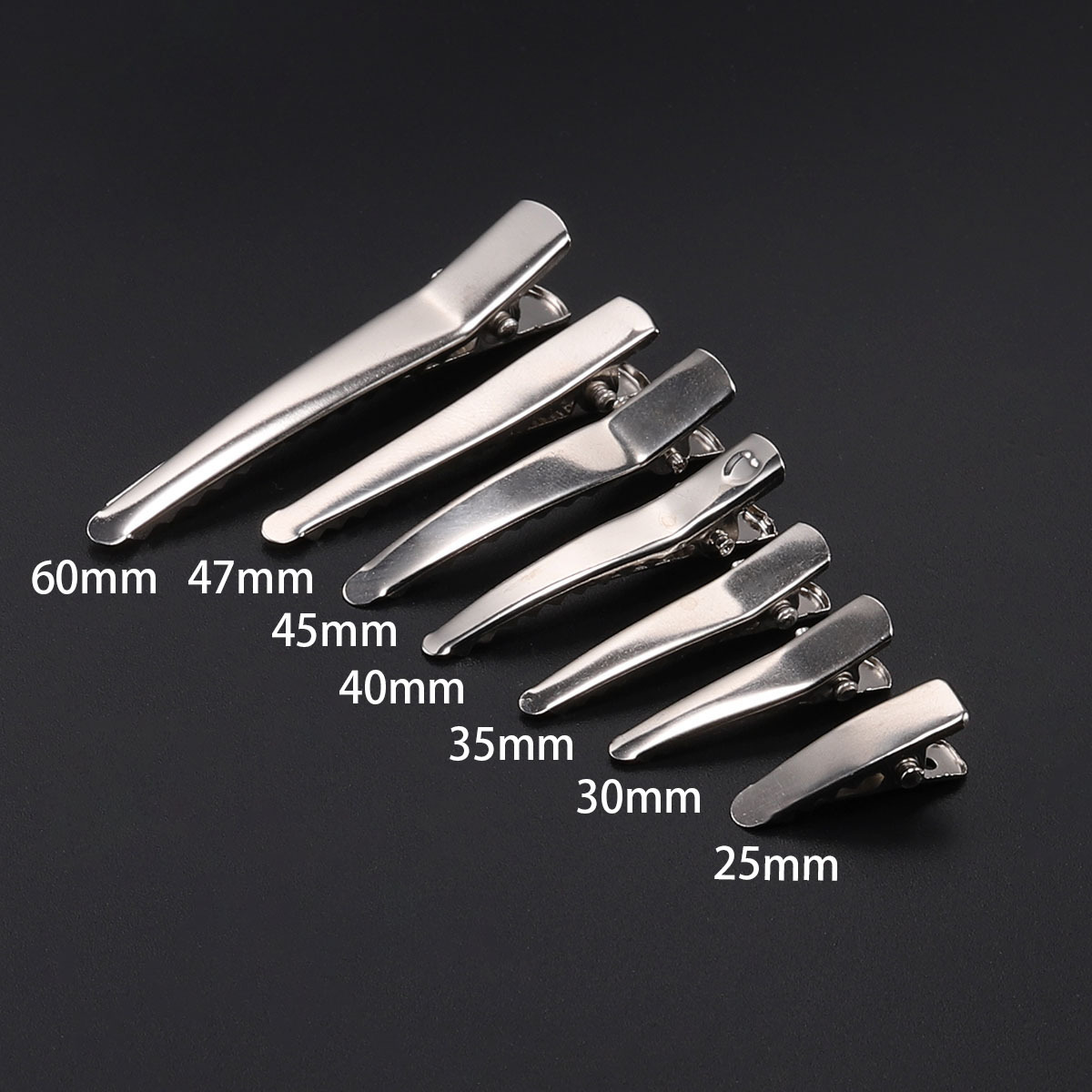 Flat Mouth Clip Needle Mouth Clip Duck Mouth Clip Korean Hairpin Accessories Jewelry Diy Hair Accessories Metal Plate Elastic Hairpin Application Scenario