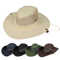 Manufacturers direct sales outdoor solid color hats fisherman's hats fishing hats sun visor hats camo hats mountaineering hats jungle export Korea