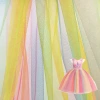 In stock: seven-color gradient mesh printed mesh fabric, rainbow hexagonal mesh fabric, wedding dress, puffy skirt, children's clothing decorative fabric Application Scenario