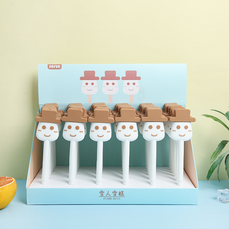 Zhongfan's new ZF2080 ice cream gel pen, creative large-footed pen, customized student stationery wholesale details Picture