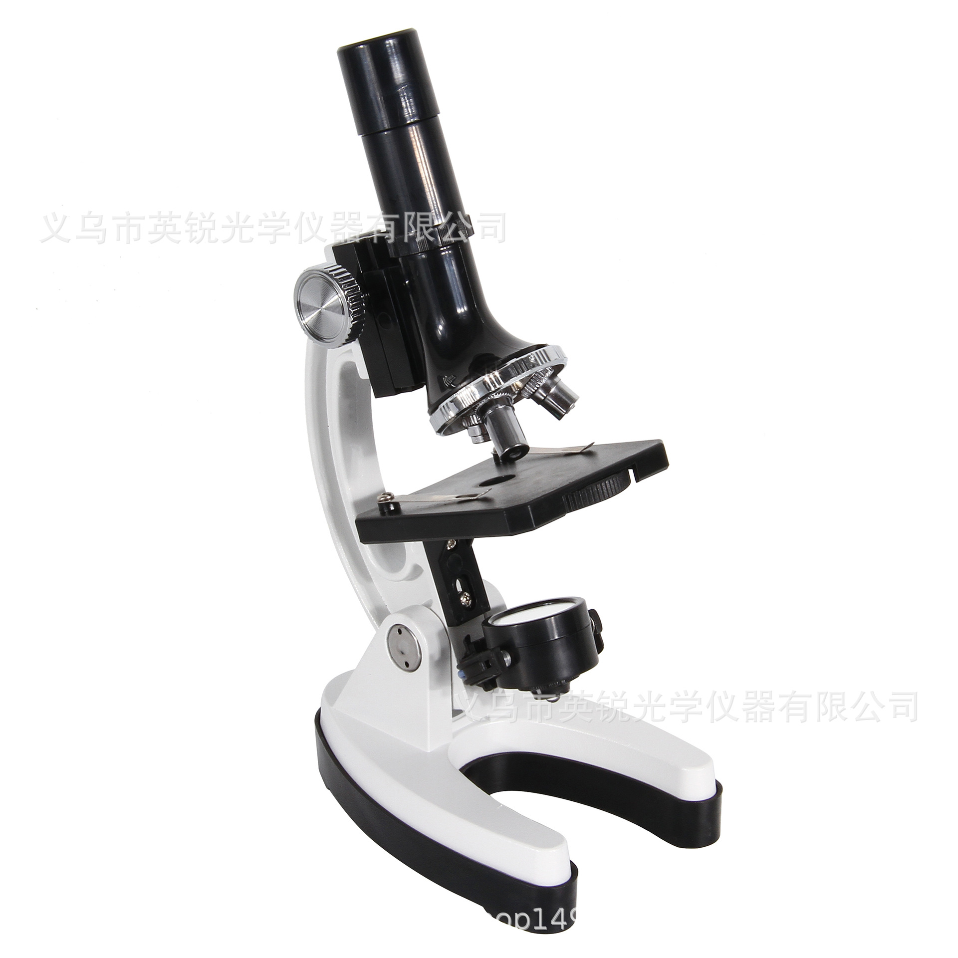 Factory direct sales HM1200 large eyepiece with light source high-definition high-magnification metal microscope children's intelligence experimental equipment Specification image