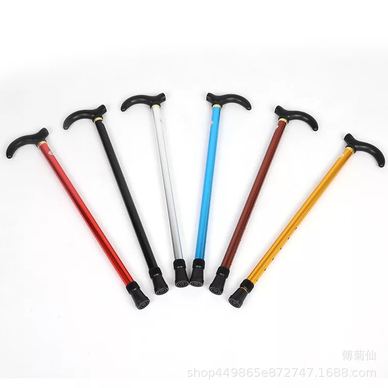Climbing Outdoor Cane Manufacturers Directly Supply Aluminum Alloy 2 Telescopic Adjustable Height Cane For The Elderly Crutches Wholesale Item Picture