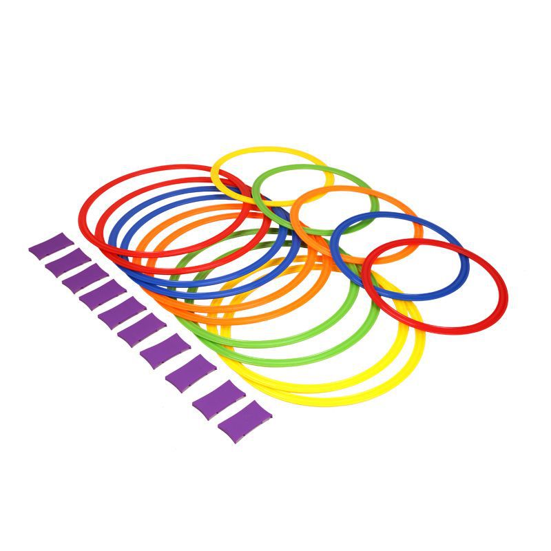Wholesale 40cm football training rings, football training auxiliary equipment, jumping grid training circles, agility circles, physical fitness rings Specification image