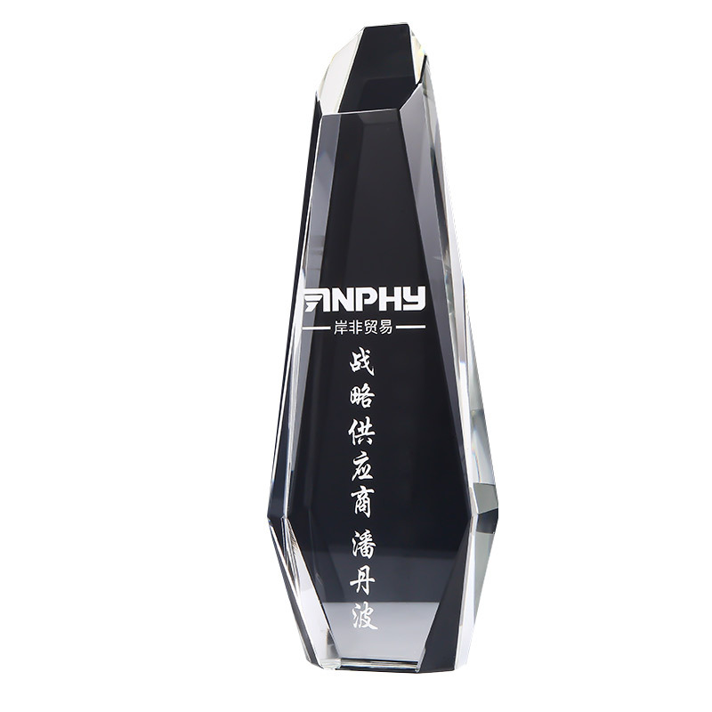 The Top Of The Snow Mountain Crystal Trophy Custom Creative License Plate Production Engraving Excellent Staff Enterprise Award Production Xiangyu Crystal Item Picture