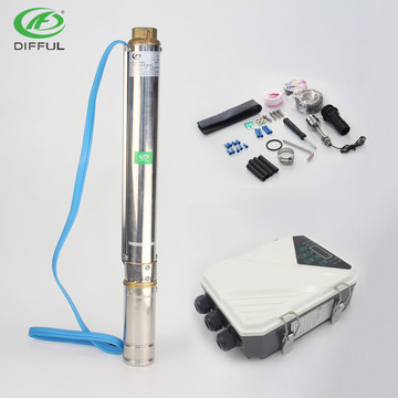 Solar energy system DC brushless submersible pump, photovoltaic solar panel, deep well pump, solar pump Specification image