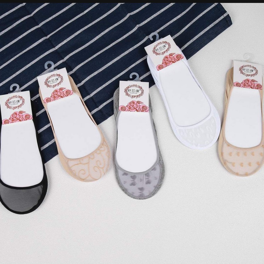 Spring and Summer new simple and breathable women's invisible socks, Shuxinyuan fine mesh invisible women's socks manufacturer wholesale