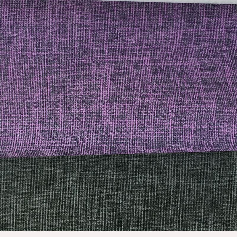 Wholesale PVC multi-color linen texture artificial leather, home soft and hard packaging, background wall decoration, leather sofa, leather