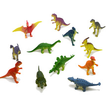 12款迷你恐龙霸王龙翼龙梁龙雷龙恐龙模型玩具跨境货源