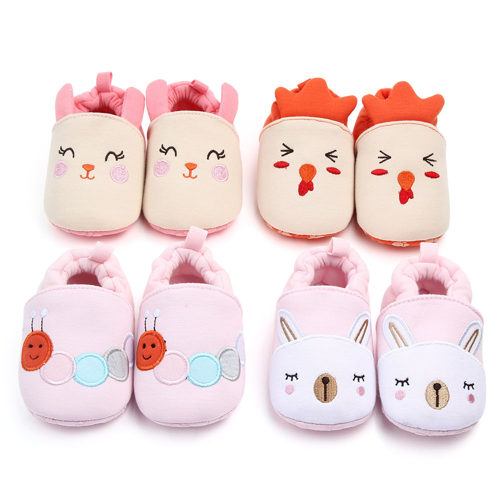 New baby walking shoes, soft-soled anti-slip spring and autumn walking shoes that won't fall off, 0-1 year old wholesale 2225