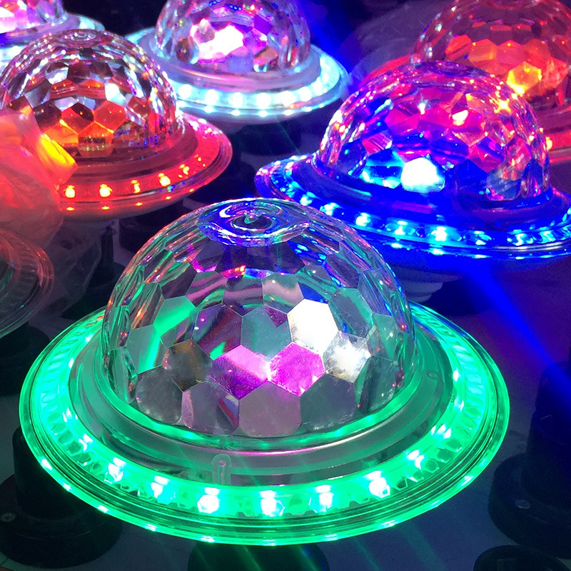 UFO Music Magic Ball Light, Bluetooth Music Color Light, MP3 Seven-color sound Control Crystal Magic Ball Stage Light, cross-border supply details Picture