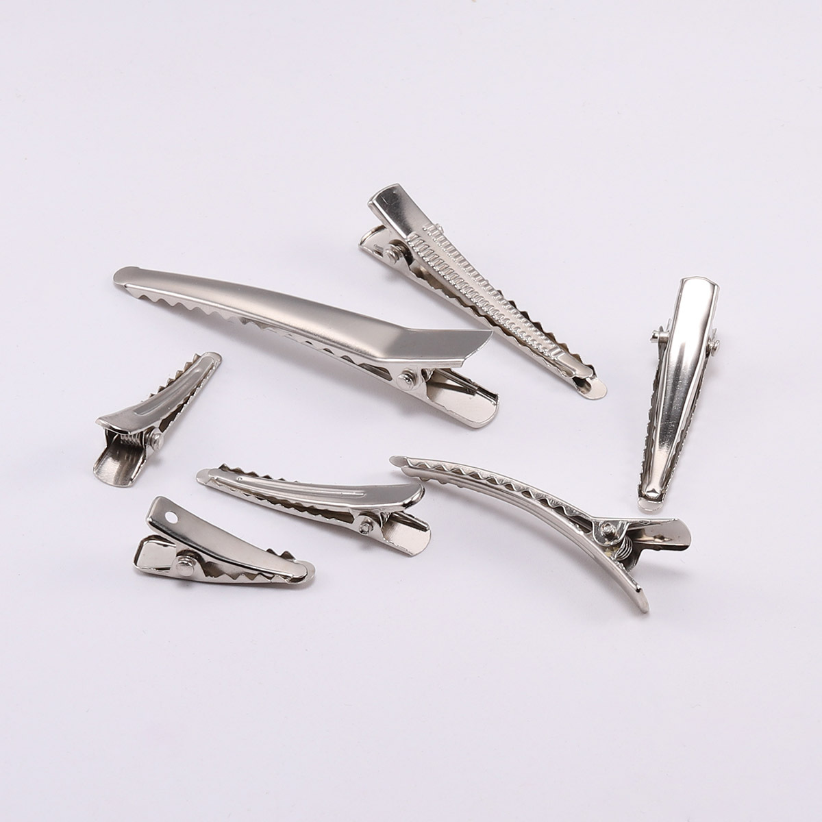 Flat Mouth Clip Needle Mouth Clip Duck Mouth Clip Korean Hairpin Accessories Jewelry Diy Hair Accessories Metal Plate Elastic Hairpin Item Picture