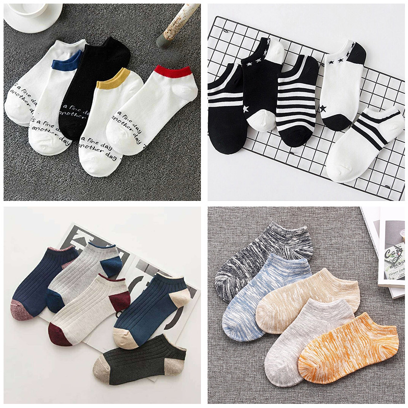 2022 New Men's And Women's Cotton Cute Lace Socks Socks Glass Stockings Breathable Boat Socks Wadded Sweat Trend Women's Socks Y155 Application Scenario