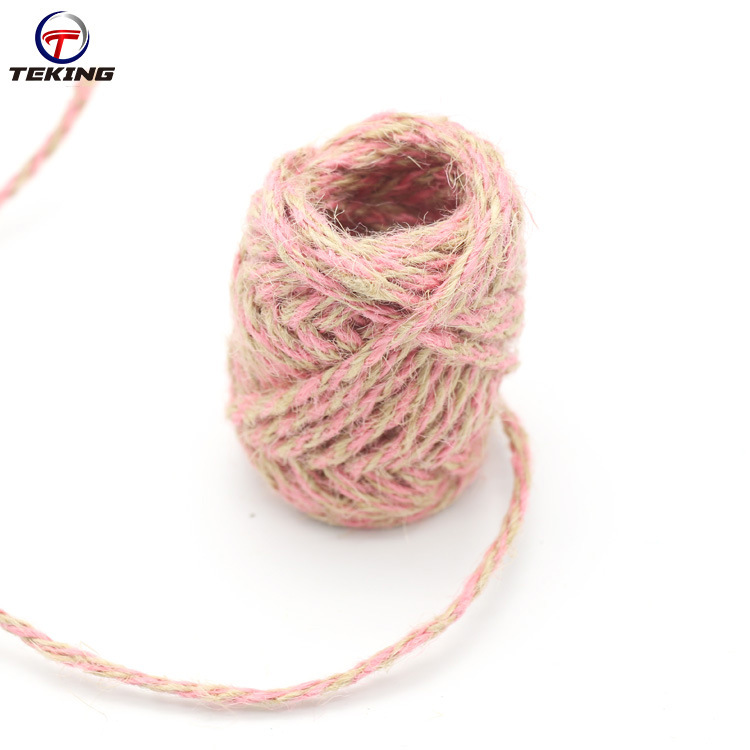 Manufacturers Wholesale 8 Strands Of Colorful Hemp Rope Clothing Textile Accessories Decoration With Hemp Rope Spot details Picture