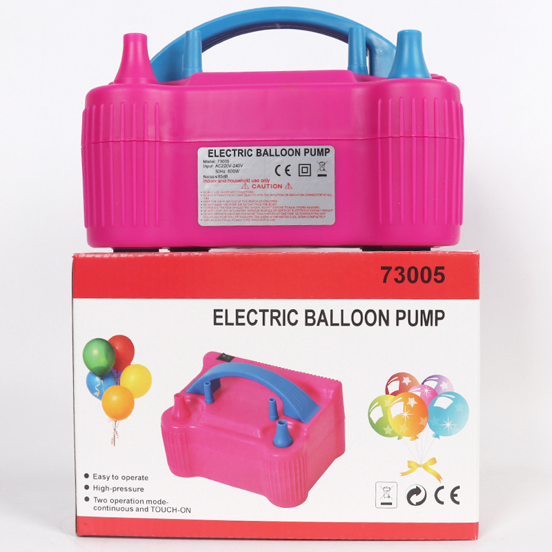 电动充气筒机器 充气泵电动气球打气球工具 双孔气球打气筒生日图