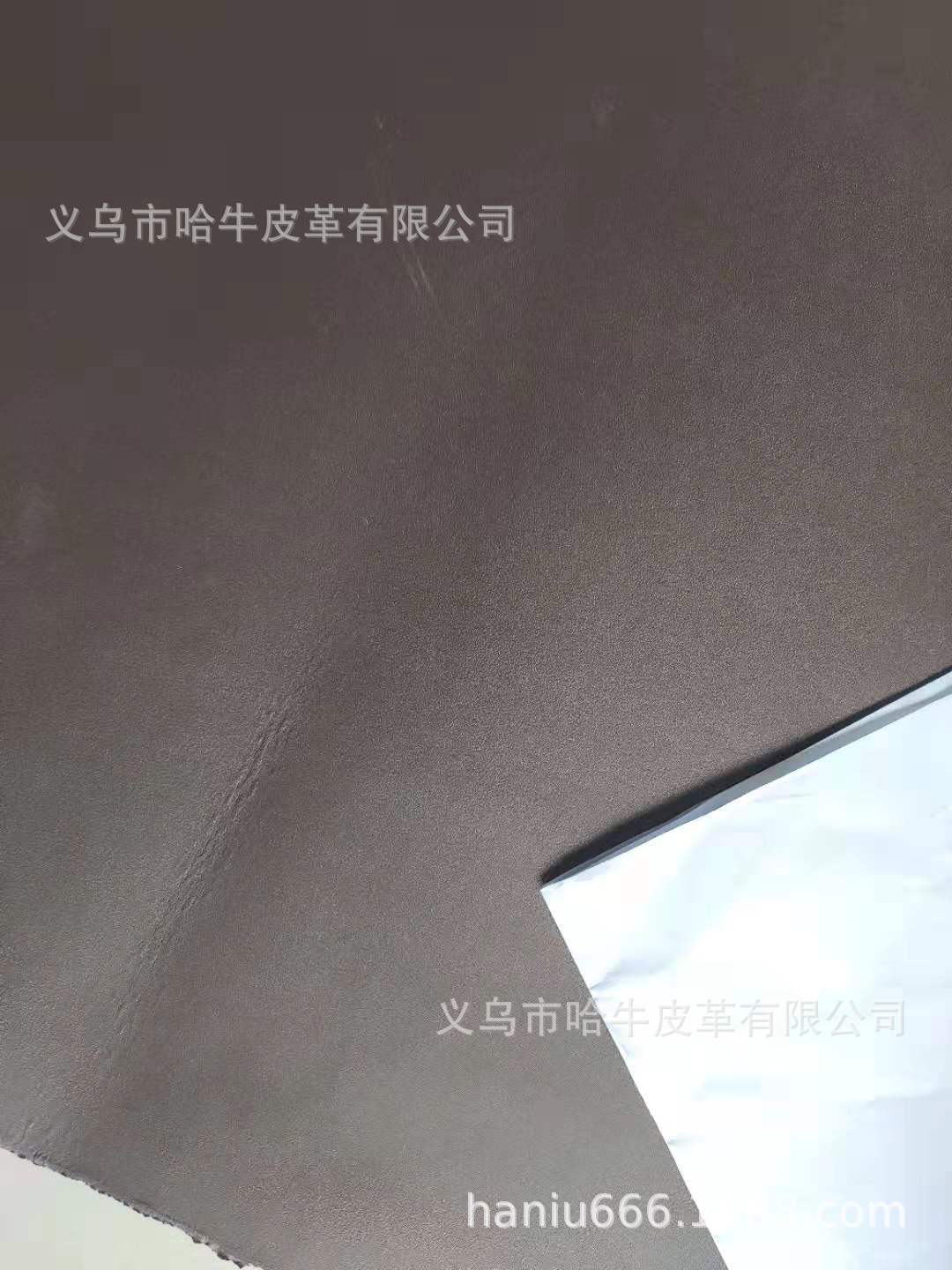 Hainiu genuine leather double-layer double-sided wet transfer film custom-made, coffee color, various colors available for customization