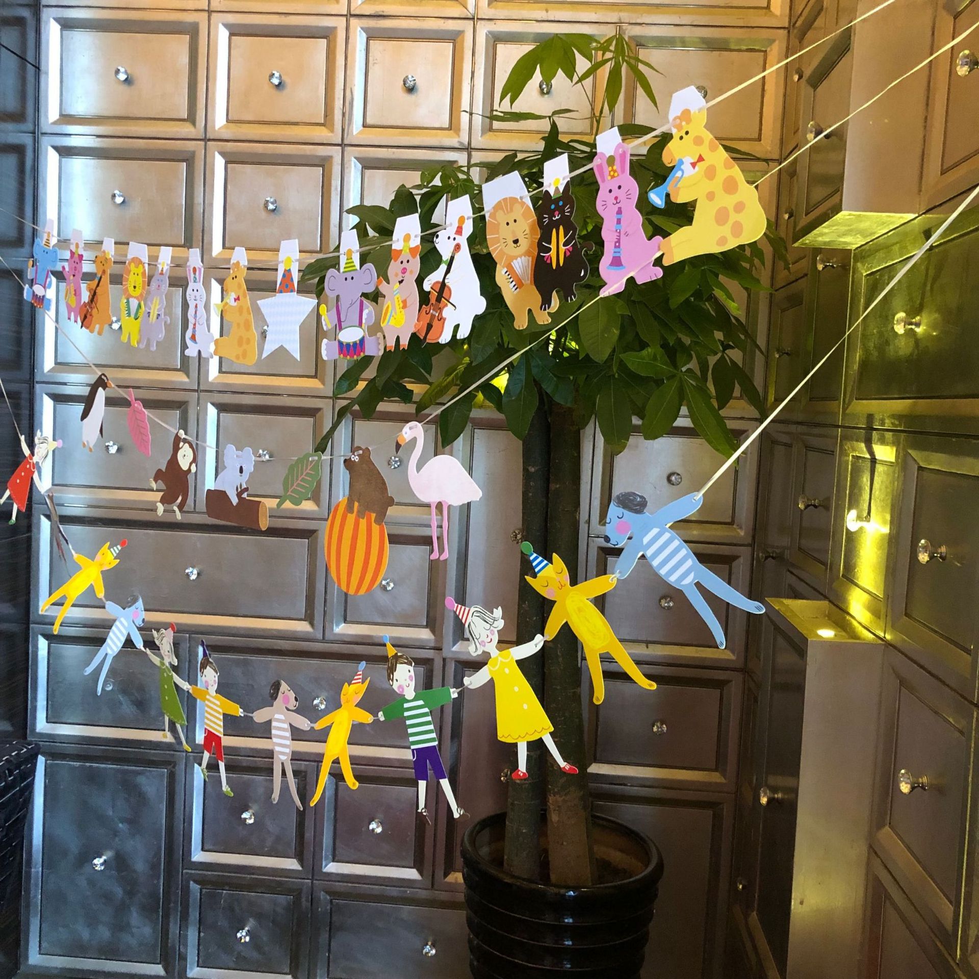 动物拉花 热带雨林拉花 手牵手 (4)