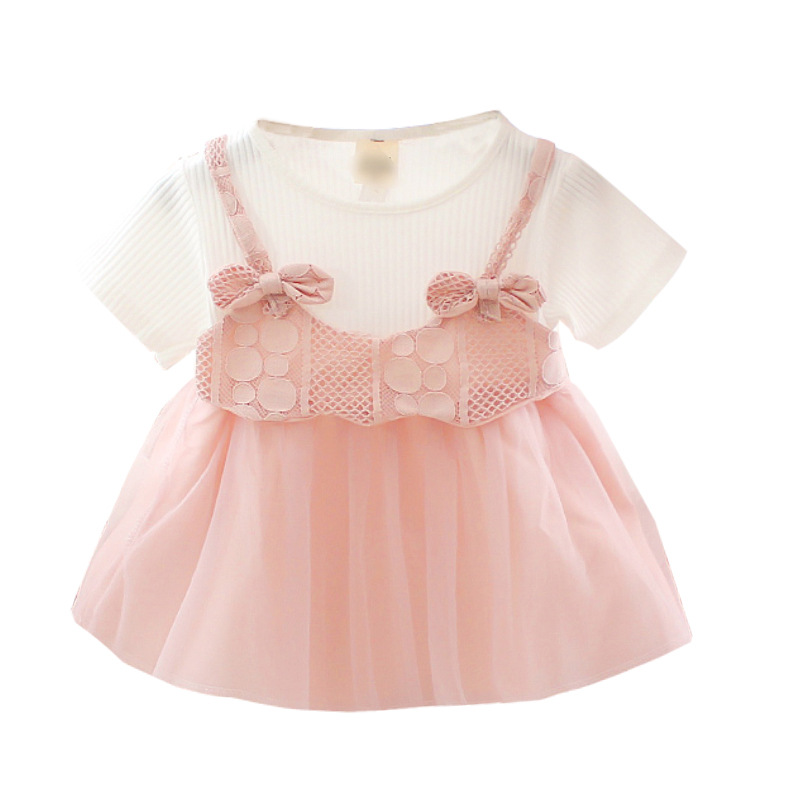 Baby summer princess dress, baby girl, children's short-sleeved dress, Korean children's clothing 2022 summer style girls' dress Item Picture