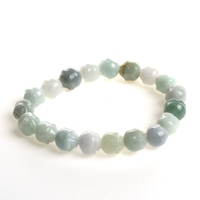 Natural jade bracelet, jade rose bracelet, fashionable couple design for men and women Application Scenario