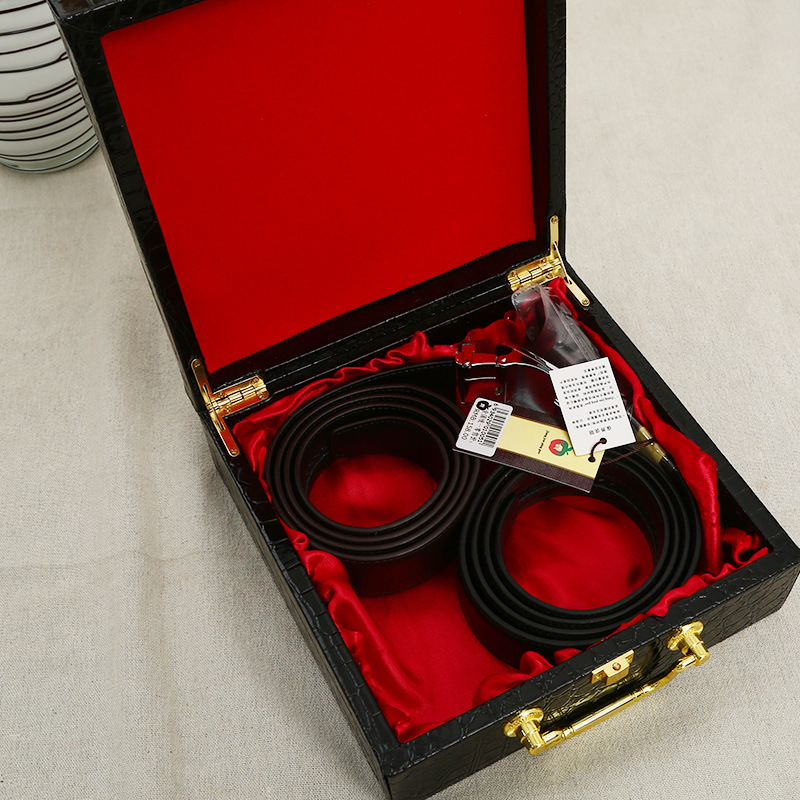 高档鳄鱼纹礼/皮带包装礼品/皮带腰带精品细节图