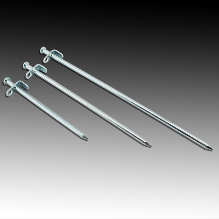 For outdoor camping, use extended and thickened steel ground nails for tents, canopies, sand and snow, and large ground nails of 20cm details Picture