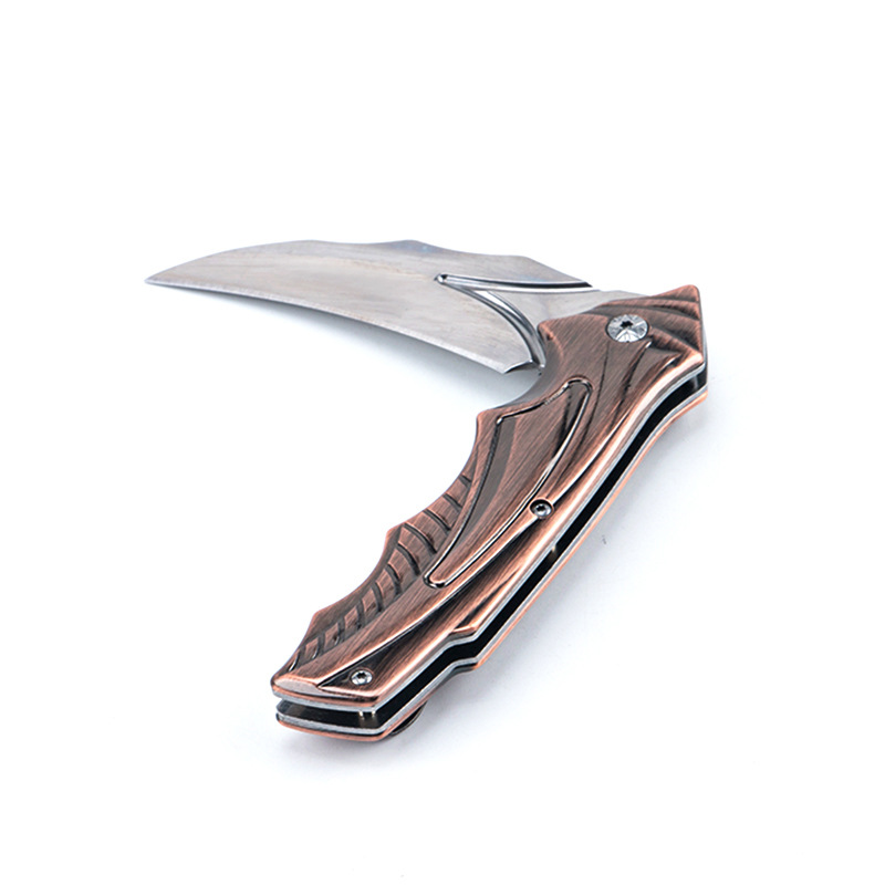 Outdoor folding knife DA158, camping tactical knife, high-hardness self-defense mini knife, multi-functional survival knife Specification image