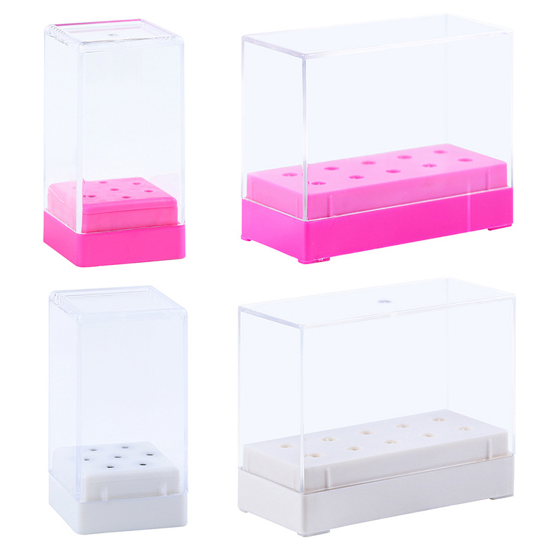 Cross-border nail polish head storage box, nail polish head display box, ceramic tungsten steel nail polish head box shanilak